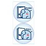 BASI Door sticker - Push & Pull,