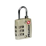 TSA padlock 30 mm zinc - 3 digits resettable combination -