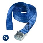 set of 2 lashing straps 2,50m - colour : blue I lashing