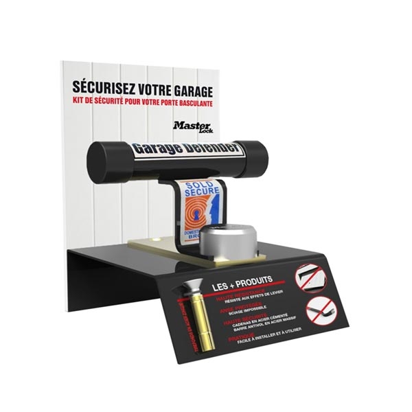 DEMO KIT Schloss für Garagenhebetüren - einfach anzuwenden: wird vor