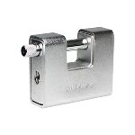 Armoured padlock zinc alloy body 80 mm wide x 30 mm thick -