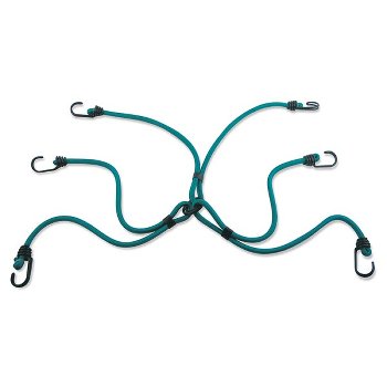 Spider bungee "73600IN WIRE" green, with 6 legs 80cm,