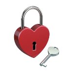 Love Heart Lock – Red